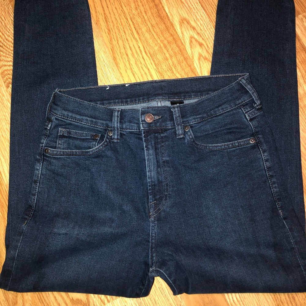 Dark blue denim jeans